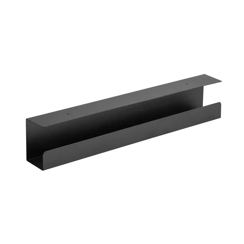 Pöydänalainen kaapelinhallintajärjestelmä InLine 23190B, teräs, musta, 114×600×76 mm