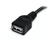 StarTech.com 3 m musta USB 2.0 jatkokaapeli A-A - uros/naaras
