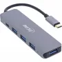 USB-keskitin InLine USB 3.2 USB-C Multi Hub 4x USB-A 5Gb/s + USB-C (data/PD 87W)