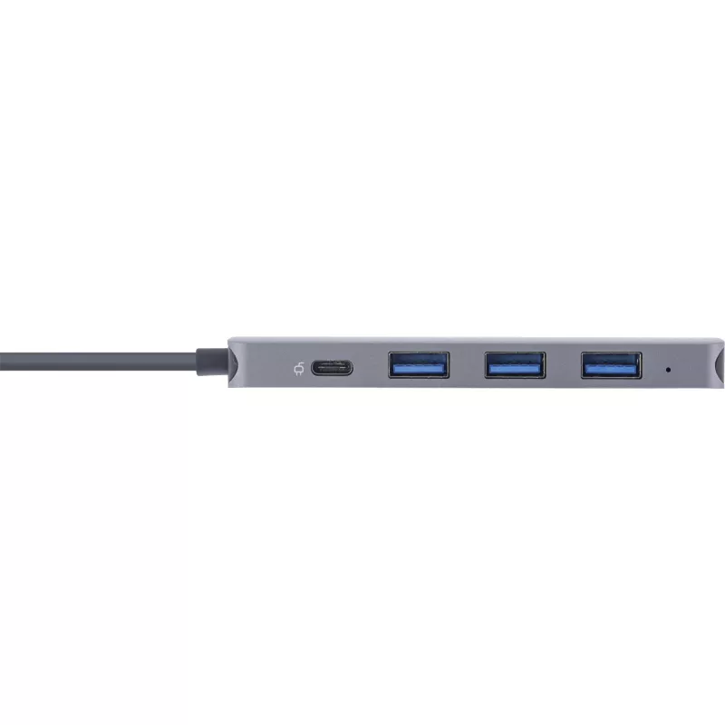 USB-keskitin InLine USB 3.2 USB-C Multi Hub 4x USB-A 5Gb/s + USB-C (data/PD 87W)