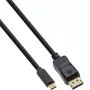 InLine USB-näyttökaapeli, USB-C-uros DisplayPort-urokseen, 2 m