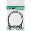 InLine USB Type-A-uros / Mini-USB-uros 5-pin 90° kulma musta 3 m