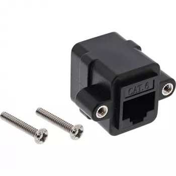 InLine Patch-kaapelin liitin UTP 2x RJ45 naaras asennukseen
