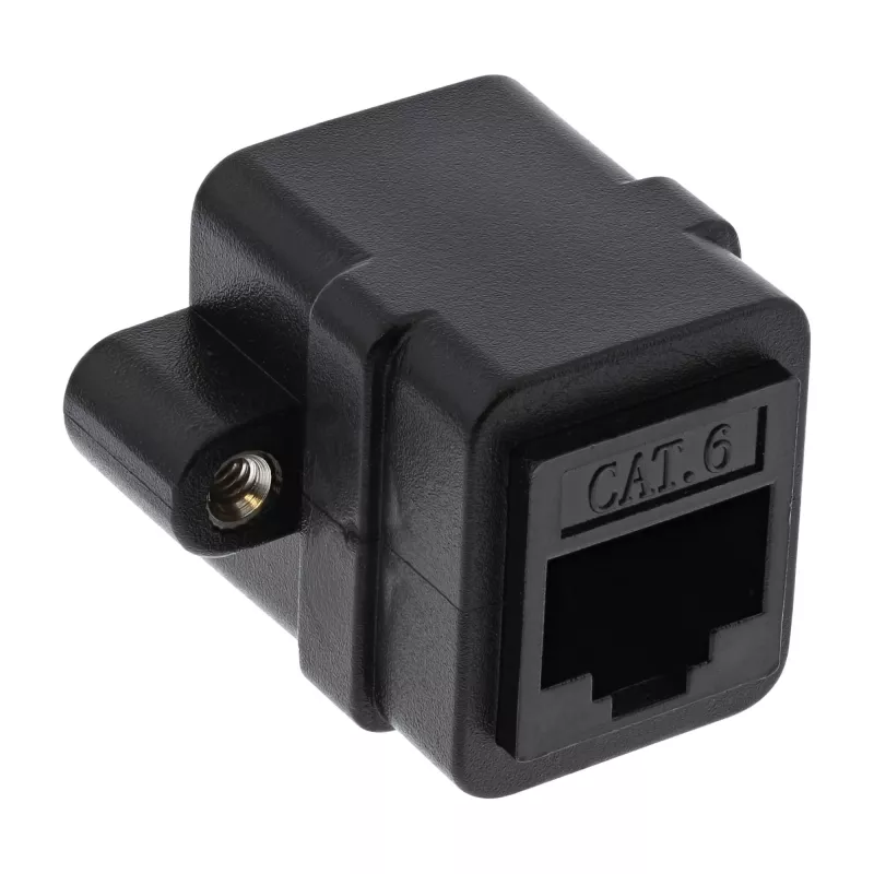 InLine Patch-kaapelin liitin UTP 2x RJ45 naaras asennukseen