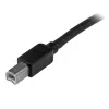StarTech.com 15 m aktiivinen USB 2.0 A - B -kaapeli, pitkä USB-tulostinkaapeli, 1x USB-A (uros), 1x USB-B (uros) – musta