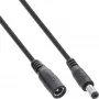 InLine DC-jatkokaapeli, DC-uros/naaras 5,5x2,1 mm, musta, 3 m