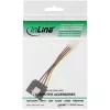 InLine SATA-virtasovitinkaapeli 3,5 tuuman / 15-napainen SATA lukituksella 0,15 m