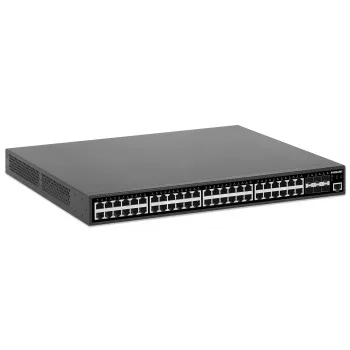 Intellinet 48-porttinen Gigabit Ethernet PoE+ Layer 2+ -hallittava kytkin kuudella 10G SFP+ -uplinkilla IEEE 802.3at/af (PoE+/PoE) -yhteensopiva, 450 W PoE-budjetti, Layer 2+/Layer 3 Lite, 6 x 10G SFP+ avoin