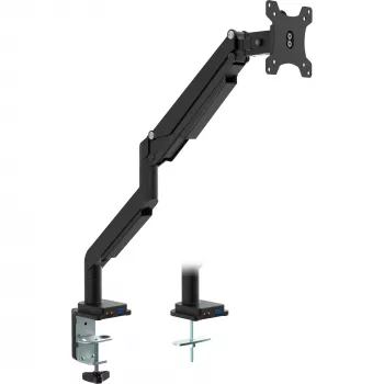 InLine pöytäteline nostimella ja USB/audio enintään 82 cm 32 tuumaa 9 kg