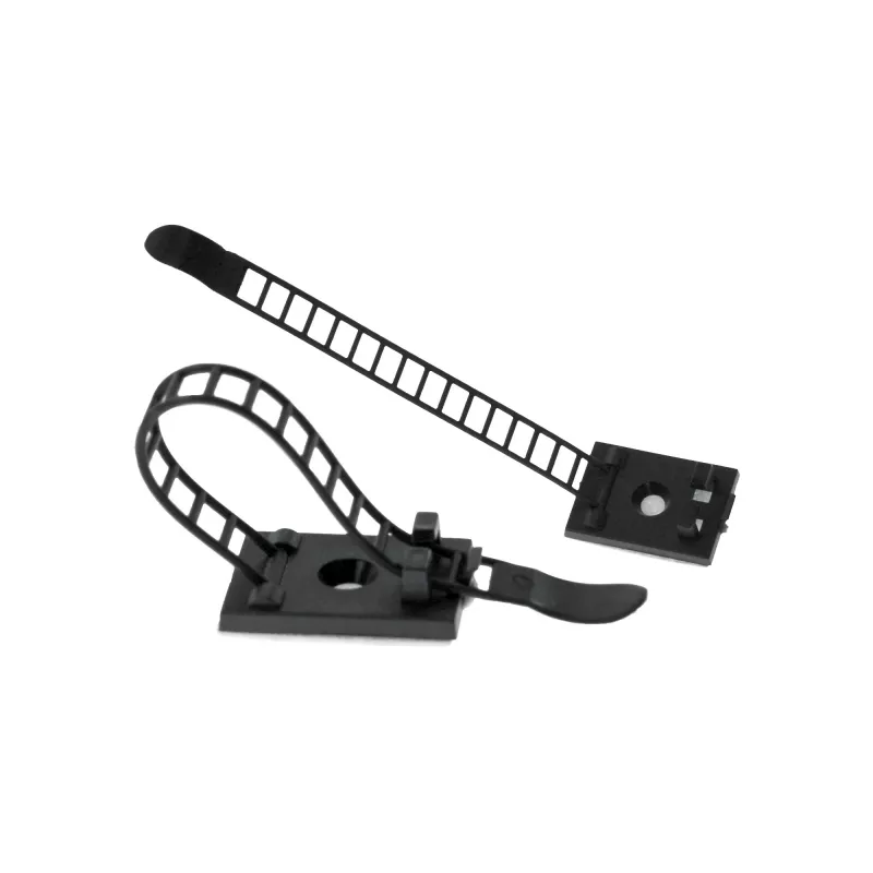 Säädettävä kaapeliklipsi InLine 85 mm, musta, 10 kpl