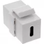 InLine USB 3.1 Snap-In-moduuli, USB-C naaras/naaras, valkoinen kotelo