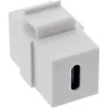 InLine USB 3.1 Snap-In-moduuli, USB-C naaras/naaras, valkoinen kotelo