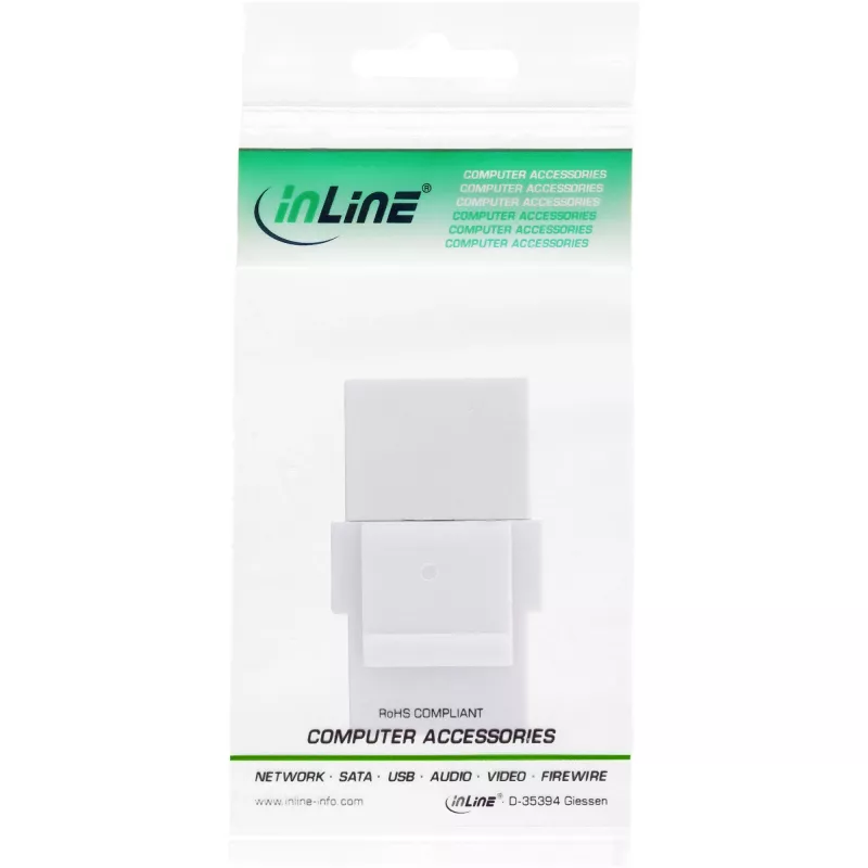 InLine USB 3.1 Snap-In-moduuli, USB-C naaras/naaras, valkoinen kotelo