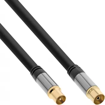 Antennikaapeli InLine Premium 69203P 4-kertainen suojaus >110 dB musta 3 m