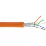 InLine verkkokaapeli S/FTP PiMF Cat.6A halogeeniton 500 MHz oranssi 100 m