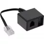 InLine TAE-sovitinkaapeli RJ45-uros - TAE-N- & RJ11-naaras 69943