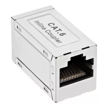 InLine Cat.6 -sovitin, suojattu, metalli, 2x RJ45 F/F, 1:1