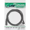 InLine USB 2.0 Smart -kaapeli kulmaliitin + käännettävä Type-A uros / naaras musta 2m