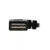 InLine USB 2.0 Smart -kaapeli kulmaliitin + käännettävä Type-A uros / naaras musta 1m