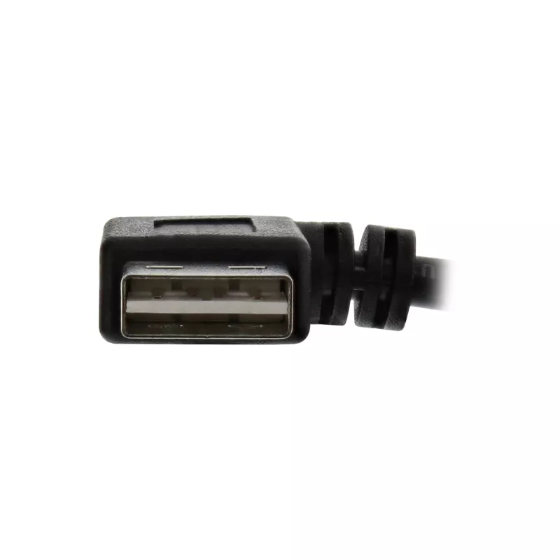 InLine USB 2.0 Smart -kaapeli kulmaliitin + käännettävä Type-A uros / naaras musta 1m