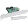 InLine liitäntäkortti 2 porttia SATA 6Gb/s x1 PCIe 2.0 RAID 0 / 1 / SPAN