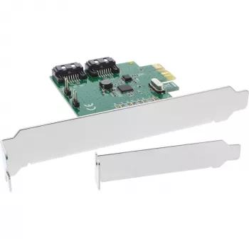 InLine liitäntäkortti 2 porttia SATA 6Gb/s x1 PCIe 2.0 RAID 0 / 1 / SPAN