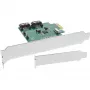 InLine liitäntäkortti 2 porttia SATA 6Gb/s x1 PCIe 2.0 RAID 0 / 1 / SPAN