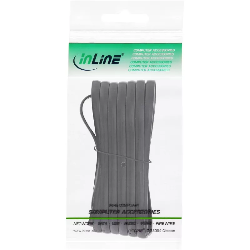 InLine modulaarikaapeli RJ12 uros / uros 6P6C 1m