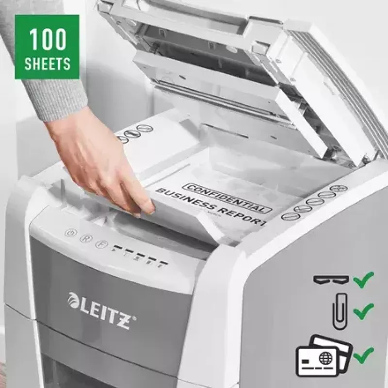 Leitz IQ Autofeed Small Office 100 automaattinen silppuri P5