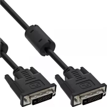 InLine DVI-D-kaapeli 24+1 uros/uros Dual Link 2 ferriittisydämellä 10 m