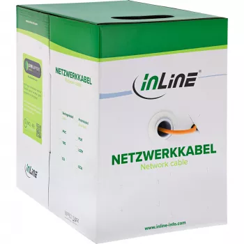InLine massiivinen asennuskaapeli 250MHz S/STP Cat.6 CU AWG23 halogeeniton 500m