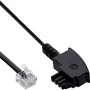 InLine ADSL-splitterikaapeli TAE-F saksalainen / 6P2C DEC uros 2 m
