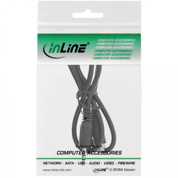 InLine audio-sovitinkaapeli, 3,5 mm stereo pistoke/liitäntä kierteellä, 0,6 m