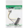 InLine virtasovitinkaapeli, 2x SATA pistoke / 8-pin PCI-Express pistoke, 0,15 m