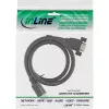 HDMI 4K2K sovitin Type-A pistoke / A liitäntä laipalla 0,6 m InLine 17500B