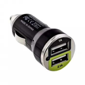 InLine USB DUAL+ autolataussarja, virtalähde 1 m spiraalikaapelilla