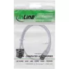 InLine patch-kaapeli ohut, U/FTP, Cat.8.1, TPE halogeeniton, valkoinen 0,5 m