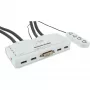 InLine KVM-kytkin 4 porttia DVI-D + USB + audio sis. 2 kaapelisarjaa
