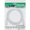 InLine High Speed HDMI-kaapeli Ethernetillä, M/M, valkoinen, kullatut kontaktit, 2 m