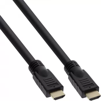 InLine High Speed HDMI-kaapeli Ethernetillä Premium 4K2K pistoke / pistoke musta 7,5 m