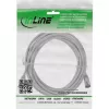 InLine patch-kaapeli ohut, U/FTP, Cat.8.1, TPE halogeeniton, harmaa 3 m