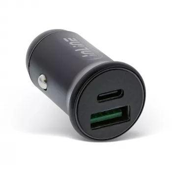 InLine USB-autolaturi virtasovitin Power Delivery, USB-A + USB-C, musta