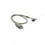 InLine USB 2.0 -sovitinkaapeli Type-A naaras / piikkiliitin, 0,40 m, Bulk