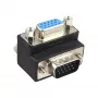 InLine VGA-sovitin 90° 15-pin uros / naaras, InLine, 37248I