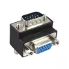 InLine VGA-sovitin 90° 15-pin uros / naaras, InLine, 37248I