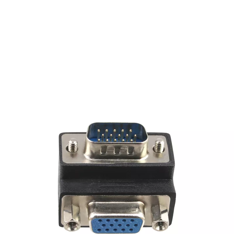 InLine VGA-sovitin 90° 15-pin uros / naaras, InLine, 37248I