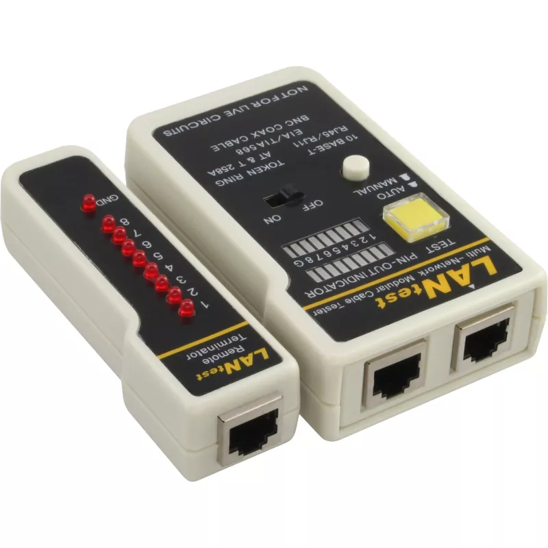 Verkkokaapelitesteri InLine 79998 BNC RJ11 RJ45