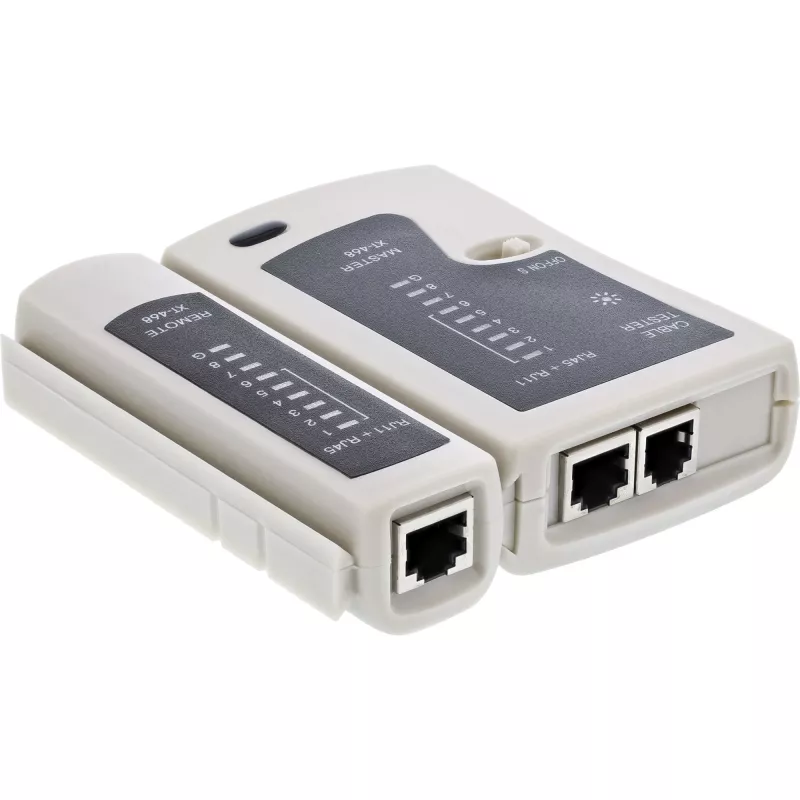 InLine testeri RJ45-kaapeille ja -liittimille 9 merkkivalolla