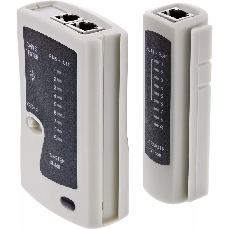 InLine testeri RJ45-kaapeille ja -liittimille 9 merkkivalolla