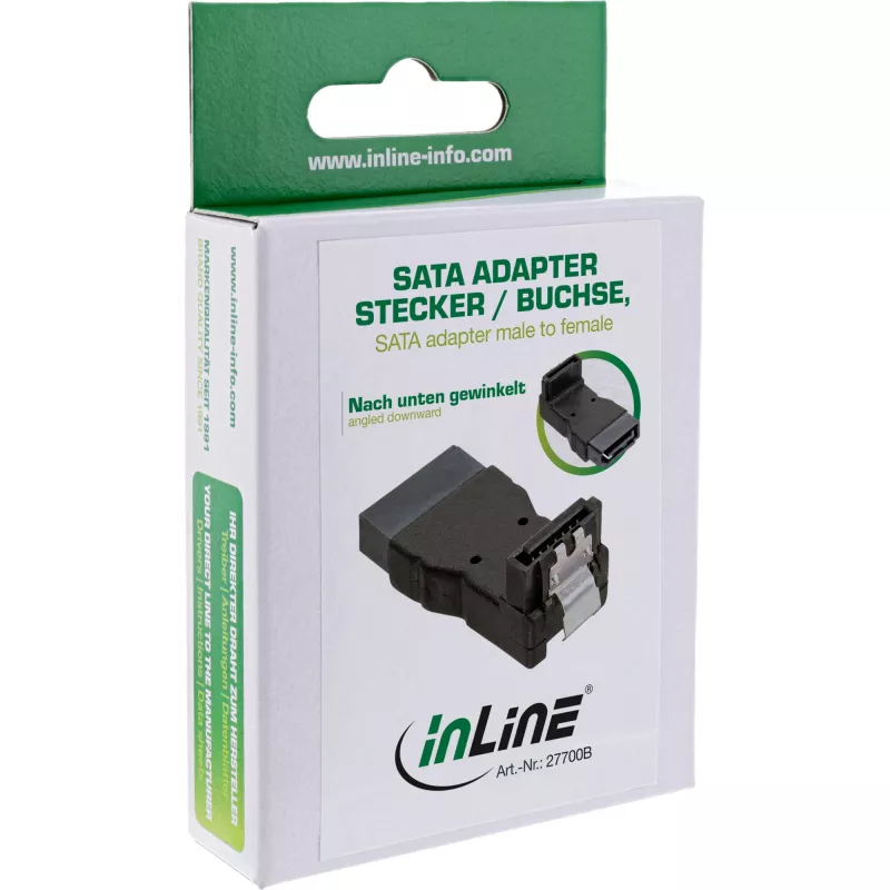 InLine SATA-adapteri uros/naaras alaspäin kulma 27700B